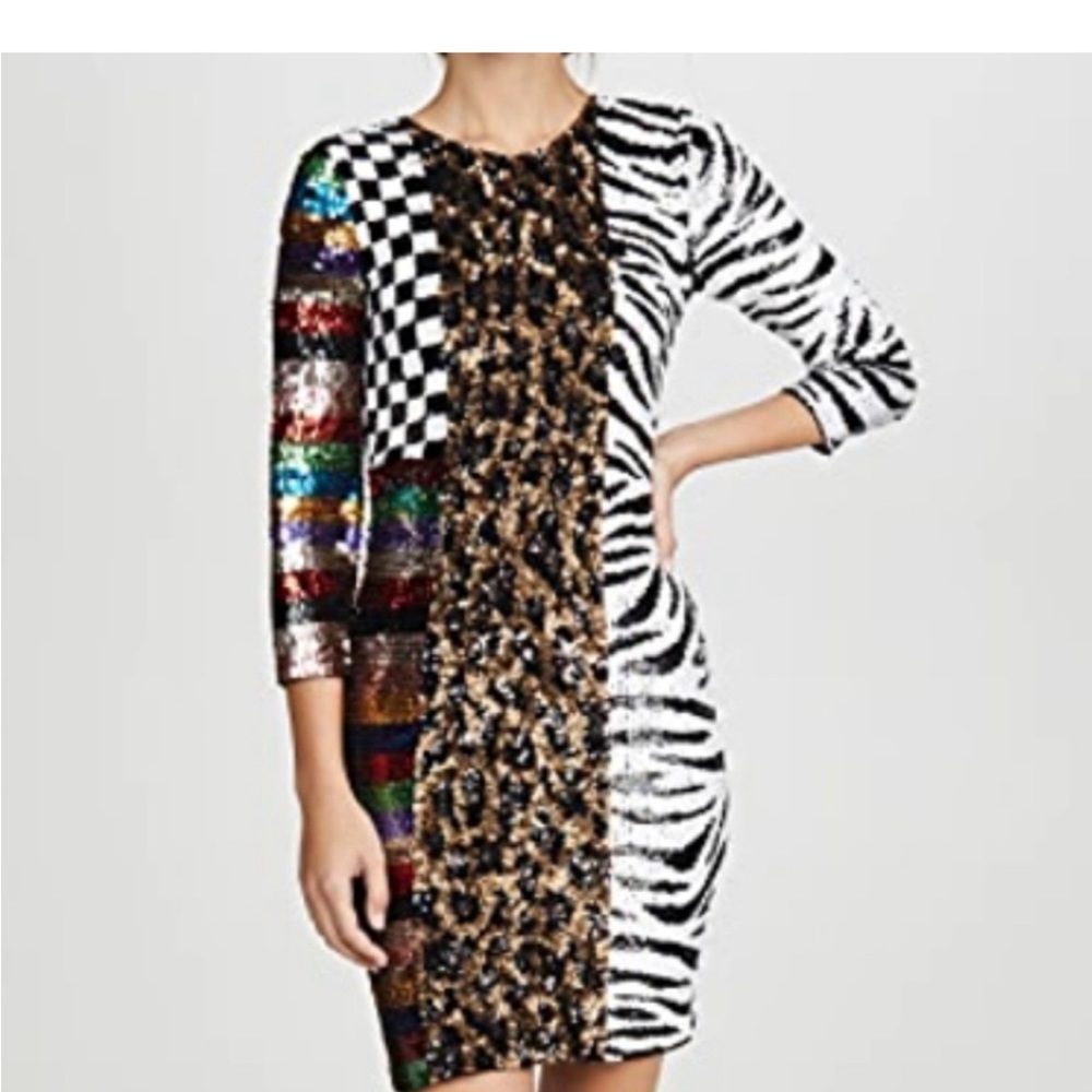 Alice + Olivia sequined dress. Perfect for parties or special occasion.